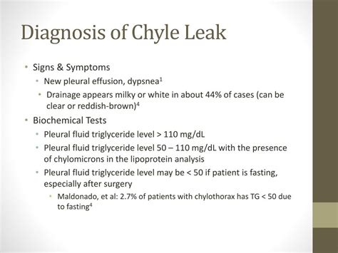 Chyle Leak: Symptoms, Causes & Treatment